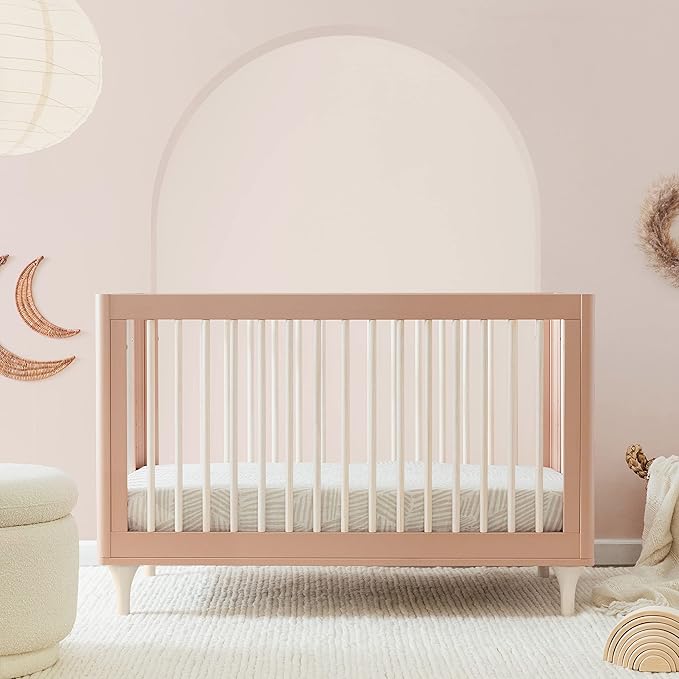 Babyletto Lolly 3-in-1 Convertible Crib with Toddler Bed Conversion Kit in Canyon/Washed Natural, Greenguard Gold Certified