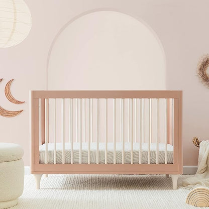Babyletto Lolly 3-in-1 Convertible Crib with Toddler Bed Conversion Kit in Canyon/Washed Natural, Greenguard Gold Certified