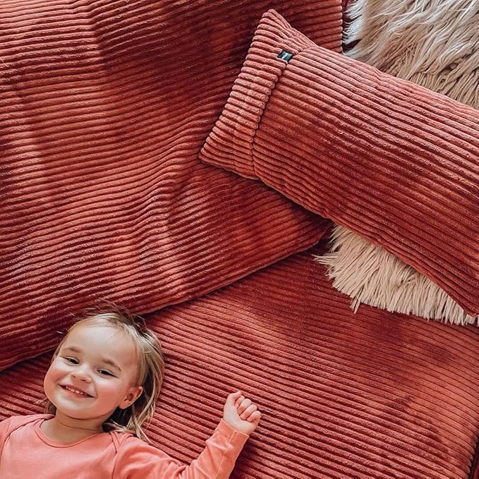 Bean Bag Chairs Cover (No Filler),Bean Bag Cover,Stuffed Animal Storage Bean Bag,Plush Toys Storage Bag,Bean Bag for Kids,Adults,Teens,[Small 32 * 28 in] Red Bean Bags