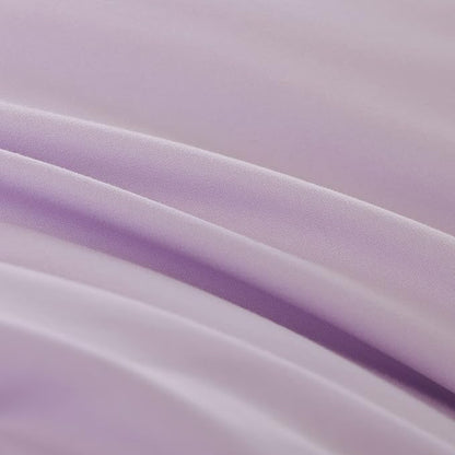 Lavender Queen Comforter Set 3PCS Purple Comforter Modern Bedding Comforter Set for All Season Soft Lightweight Microfiber Comforter Set (1 Comforter, 2 Pillowcases)