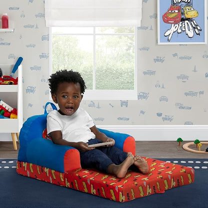 Delta Children Cozee Buddy Flip-Out Kids Chair, Cars