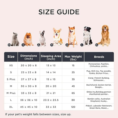 Bedsure Calming Dog Bed for Small Medium Dogs - Donut Washable Medium Pet Bed, 27 inches Anti-Slip Round Fluffy Plush Faux Fur Cat Bed, Camel