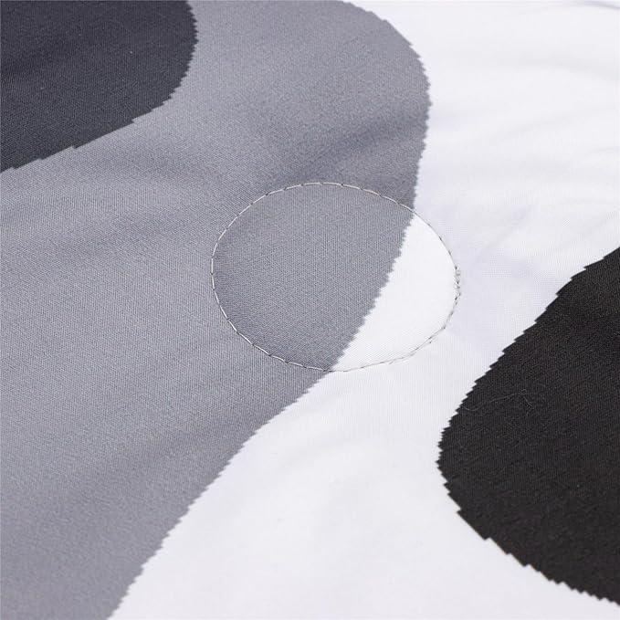 Meeting Story Camouflage Bedding Set, Colorful Pattern Style Comforter Set, 3 PCS One Comforter Two Pillowcases in One Bag, All Season Bedspread for Teens Adults (Grey,Queen