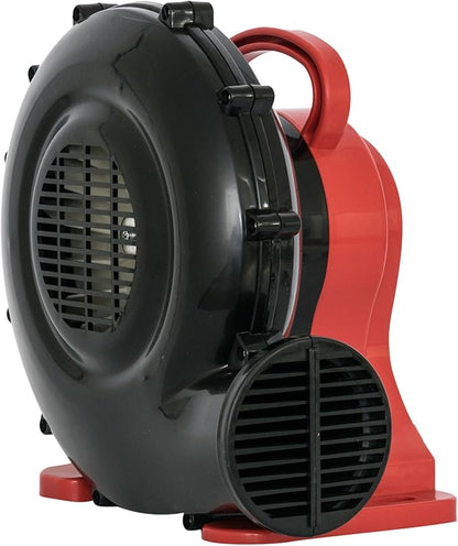 XPOWER BR-15 ¼ HP Indoor/Outdoor Inflatable Blower Fan for Holiday/Yard Decorations, Bounce Houses, Movie Screens,Black/Red