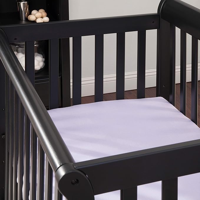 DaVinci Kalani 4-in-1 Convertible Mini Crib in Ebony | Greenguard Gold Certified