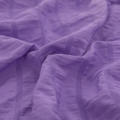 Seersucker Purple Queen Size Comforter Sets for Girls Women Boho Purple Seersucker Bedding Set & Collections 5 Pieces-Soft Lightweight Microfiber Bed Set for All Season,Queen 90''x90''…