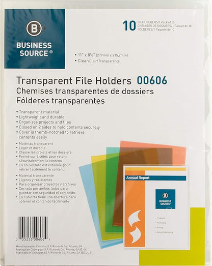 Business Source File Sleeve, Clear (00606BX)