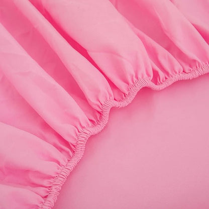 Pink Comforter Sets Queen Size, Pink Bedding Sets,Bed in a Bag Comforter 5 Pieces-Soft Lightweight Microfiber Bed Set for All Season…
