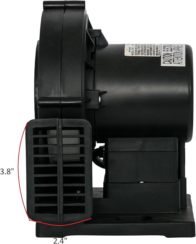 XPOWER BR-6 Indoor/Outdoor Inflatable Blower Fan for Holiday and Yard Decorations, Powerful Replacement Unit, Black