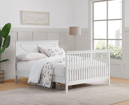 Oxford Baby Montauk Crib to Full-Size Bed Conversion Kit, Barn White