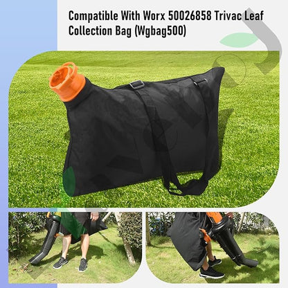 50026858 Trivac Leaf Collection Bag WGBAG500, by - Braveboy, Compatible with Worx Blower/Vacuum Cleaner, Replacement Model WG500, WG505, WG509, WG501, WG502