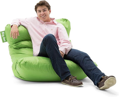 Big Joe Roma Bean Bag Chair, Spicy Lime Smartmax, Durable Polyester Nylon Blend, 3 feet
