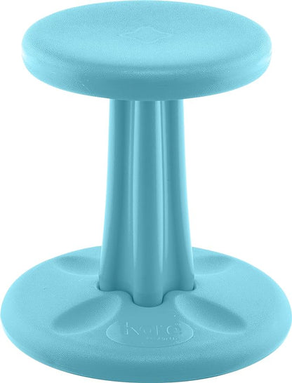 Kore Kids Wobble Chair - Flexible Seating Stool for Classroom & Elementary School, ADD/ADHD - Made in The USA - Age 6-7, Grade 1-2, Pale Blue (14in)