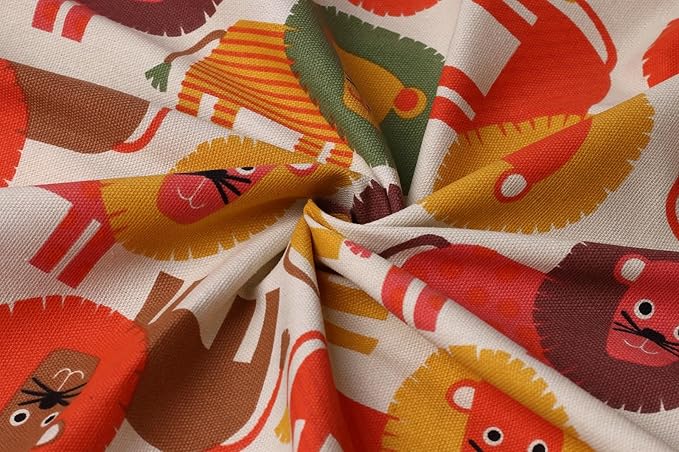 Colorful House Stuffed Animal Storage Bean Bag Chair Cover for Kids Stuffable Zipper Beanbag for Organizing Children Toys Large Canvas(26'',Lion)