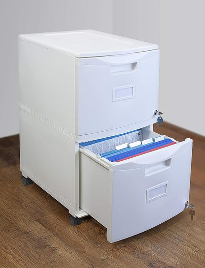 Storex 61316U01C File Cabinet, 1-Pack, White