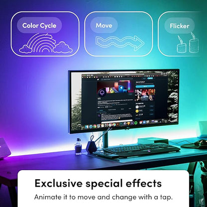 LIFX Lightstrip 40" Extension Only (no Controller or Supply Included), Wi-Fi Smart LED Light Strip, Full Color with Polychrome Technology™.
