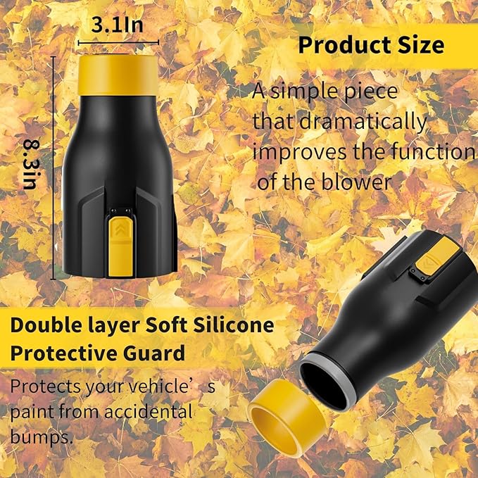 Blower Nozzle for Dewalt 60V MAX Leaf Blower(DCBL772X1 DCBL772B DCMBA572N), Car Drying Nozzle for Dewalt 60V- Bare Nozzle 1 Pack