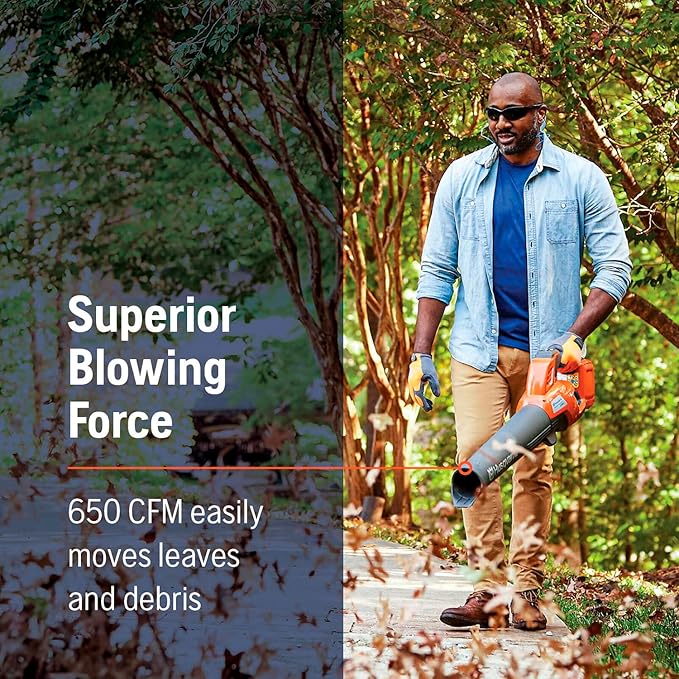 Husqvarna 230iB Battery Powered Cordless Leaf Blower, 136-MPH 650-CFM Electric Leaf Blower with Brushless Motor and Quiet Operation, Battery and Charger Not Included