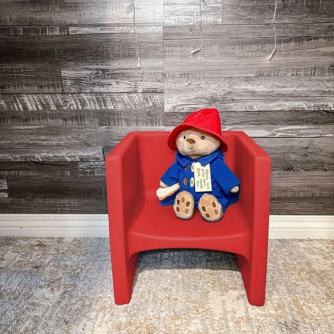 Children's Factory 3-in-1 Cube Chair for Kids, Flexible Seating Classroom Furniture, 1-Pack, Red