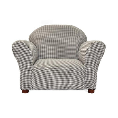 KEET Roundy Kid's Chair, Gingham Chair Only, Brown
