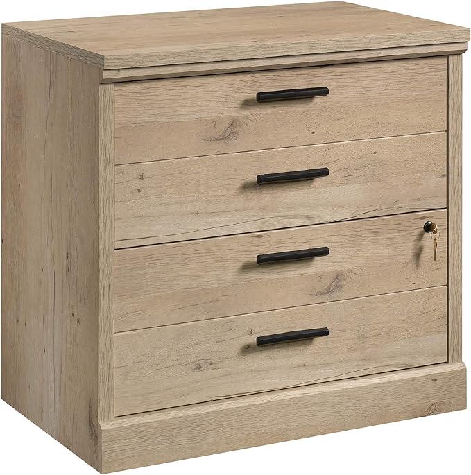 Sauder Aspen Post Lateral File, L: 31.26" x W: 19.45" x H: 29.72", Prime Oak Finish