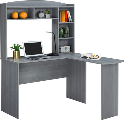 NicBex Laik-DW-00039-DX Desks, 47.25" W x 49.25" D x 62.5" H, Gray