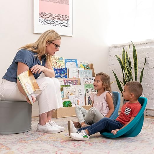 ECR4Kids Leaf Floor Seat, Rocker Chair, Contemporary, 6-Piece