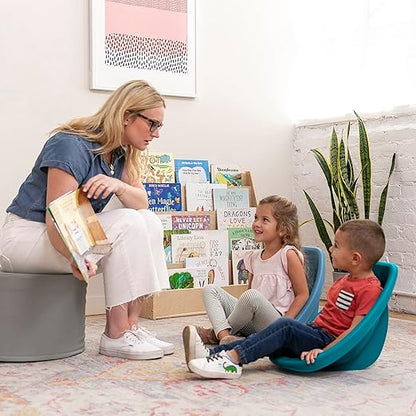 ECR4Kids Leaf Floor Seat, Rocker Chair, Contemporary, 6-Piece