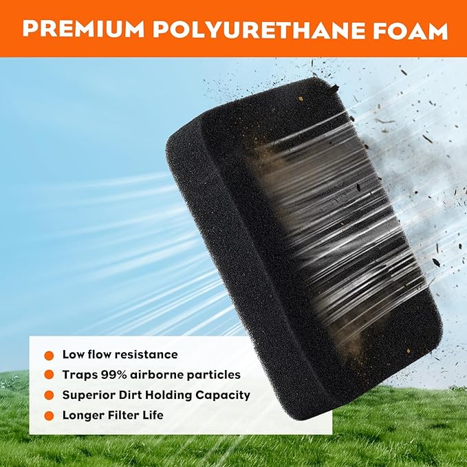 Hipa 502844401 Air Filter for Husqvarna 150BT 145BT 350BT BT150 560BTS 350BF 560BFS 560BT 150BF Leaf Blower Husqvarna 150BT Tune Up Kit