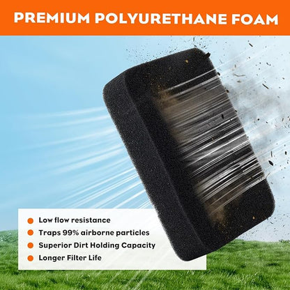 Hipa 502844401 Air Filter for Husqvarna 150BT 145BT 350BT BT150 560BTS 350BF 560BFS 560BT 150BF Leaf Blower Husqvarna 150BT Tune Up Kit