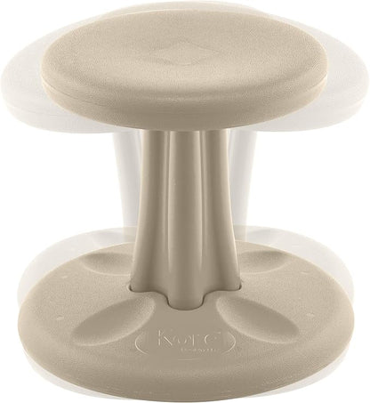 Kore Kids Preschool Wobble Chair - Flexible Seating Stool for Classroom, Preschool, Kindergarten & Elementary School - Age 4-5 yrs, Sand Dollar (12in)