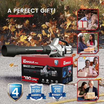 58V 730CFM Cordless Leaf Blower with 2.5AH Battery & Charger (LBL1273J)