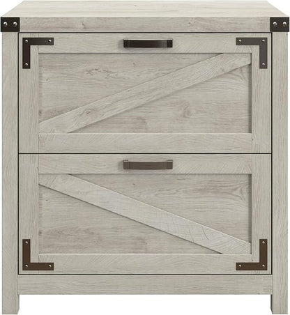 kathy ireland Home by Bush 2-Drawer Lateral File Cabinet, Letter/Legal, Cottage White, 29-Inch (CGF129CWH-03)