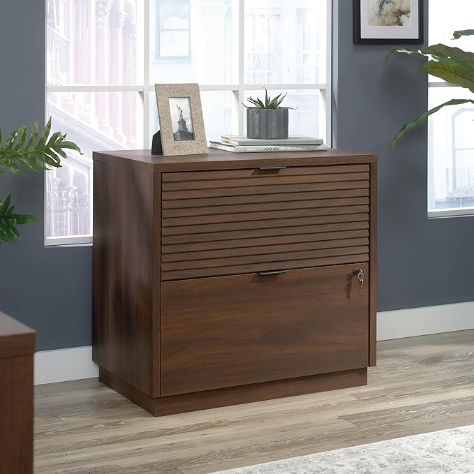 Sauder Englewood Lateral file, L: 30.87" x W: 19.29" x H: 29.25", Spiced Mahogany finish