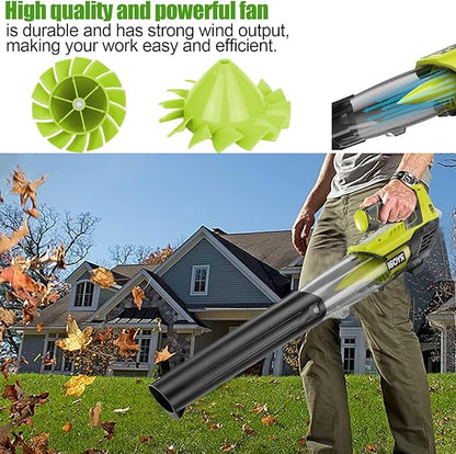 529437004 Blower Fan Blade-for Ryobi 18V Cordless Leaf Blower Models P2108, P21081, P21081VN, and P21081VNM - Replaces 529437001 and 529437003 - Yard Blower Accessories