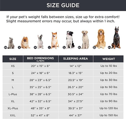 Bedsure Cat Beds for Indoor Cats - Washable Bolster Dog Sofa Beds for Extra Small Dogs, Supportive Foam Pet Couch Bed with Removable Washable Cover, Waterproof Lining and Nonskid Bottom, Grey