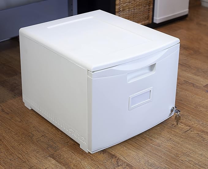 Storex 61271B01C File Cabinet, 1-Pack, White