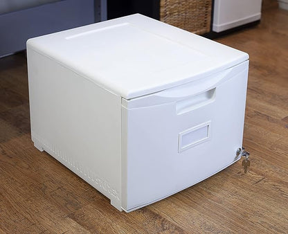 Storex 61271B01C File Cabinet, 1-Pack, White