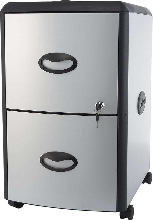 Storex 61351C01C File Cabinet, Black