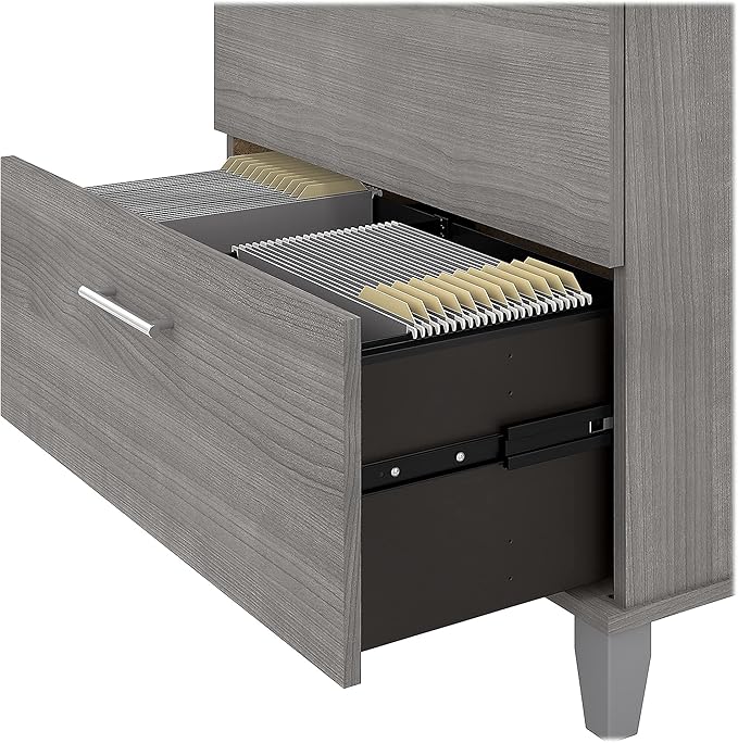 Bush Somerset 2-Drawer Lateral File Cabinet, Letter/Legal, Platinum Gray, 30-Inch (WC81280)