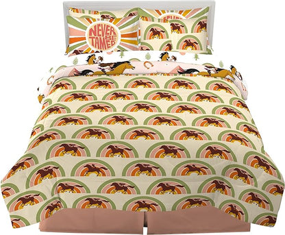 Franco Kids Bedding Super Soft Comforter and Sheet Set with Sham, 7 Piece Full Size, Spirit Riding Free