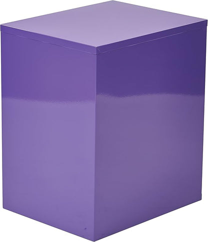 OSP Home Furnishings HPB Heavy Duty 3-Drawer Metal File Cabinet for Standard Files and Office Supplies, Purple Finish