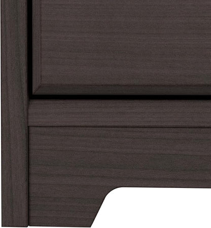 Bush Furniture L Shaped Desk with Drawers for Executive and Home Office | Cabot Collection Corner Table with Storage and Chrome Hardware | 72Wx23DX42W Return