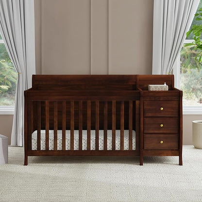 DaVinci Kalani 4-in-1 Convertible Crib and Changer Combo in Espresso