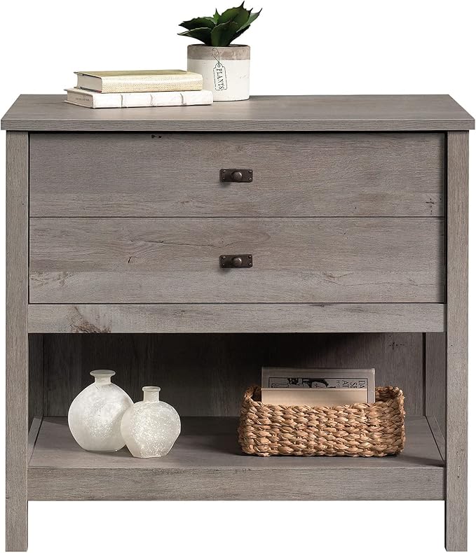 Sauder Cottage Road Lateral File, L: 32.44" x W: 21.81" x H: 29.76", Mystic Oak Finish