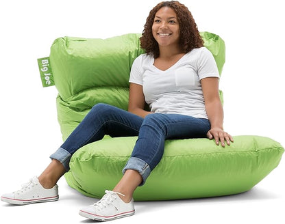 Big Joe Roma Bean Bag Chair, Spicy Lime Smartmax, Durable Polyester Nylon Blend, 3 feet