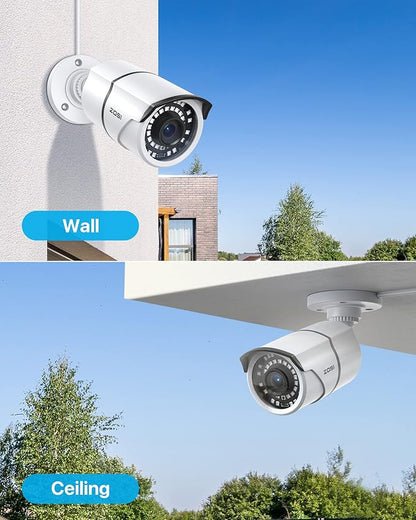 ZOSI ZG2615E 5MP PoE IP Camera Bullet Camera with Night Vision for Outdoor Indoor Power Over Ethernet Surveillance System,Only Work with ZOSI PoE NVR,ZR16DK,ZR08EN,ZR08DN,ZR08PN