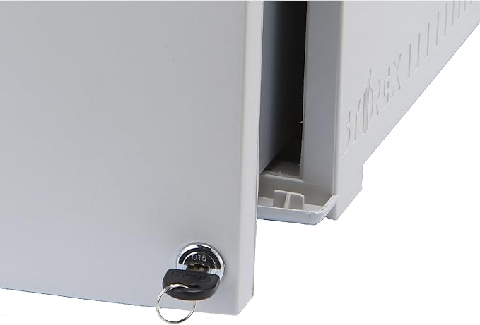 Storex 61266B01C File Cabinet, 1-Pack, Gray/Black