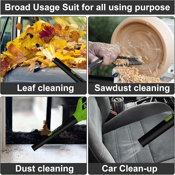 Leaf Blower Cordless, 21V Handheld Electric Leaf Blower with Battery and Charger, Lightweight Battery Powered Leaf Blowers for Lawn Care,Patio,Yard,Sidewalk