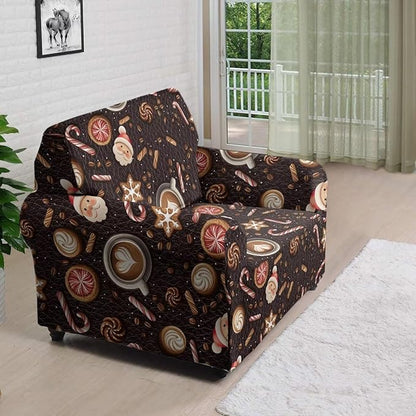 FKELYI Christmas Sofa Slipcover Washable Sofa Couch Cover Comfortable Furniture Protector with Elastic Bottom Stretch Sofa Slipcovers S